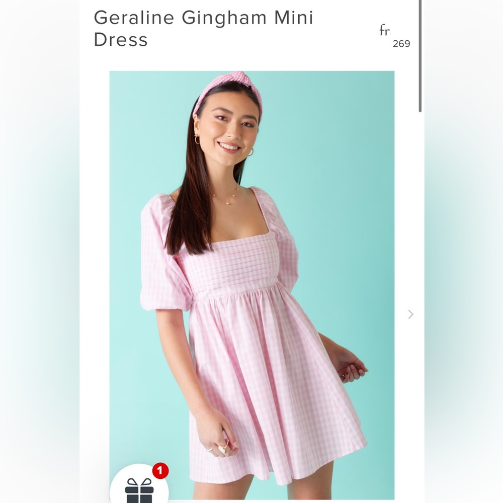 NEW! Francesca’s pink gingham dress - sold out in stores & online!